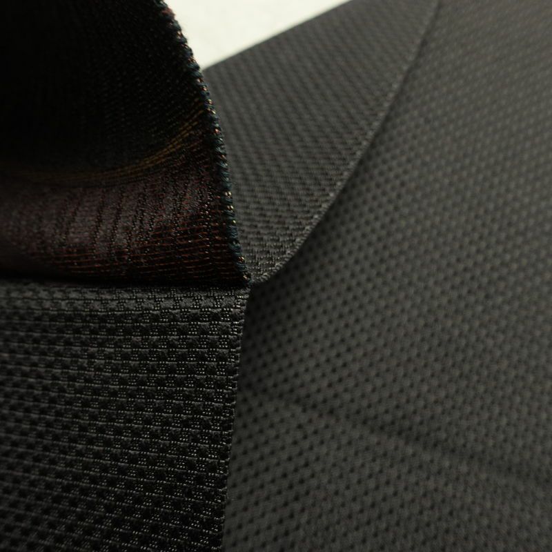 名古屋帯 六通柄 良品 正絹 流水・波柄 松葉仕立て 帯 多色使い_画像16