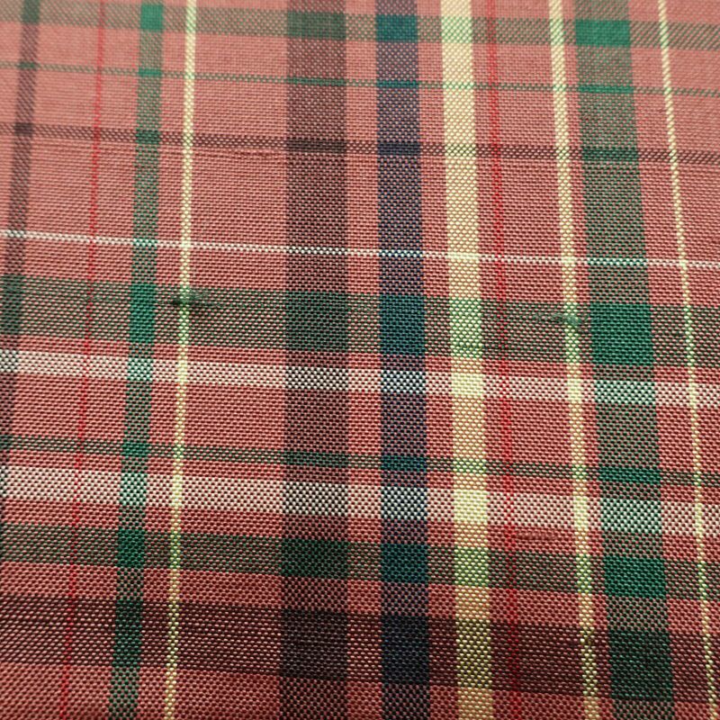 名古屋帯 全通柄 正絹 チェック・格子柄 名古屋仕立て 帯 紬地 ピンク_画像4