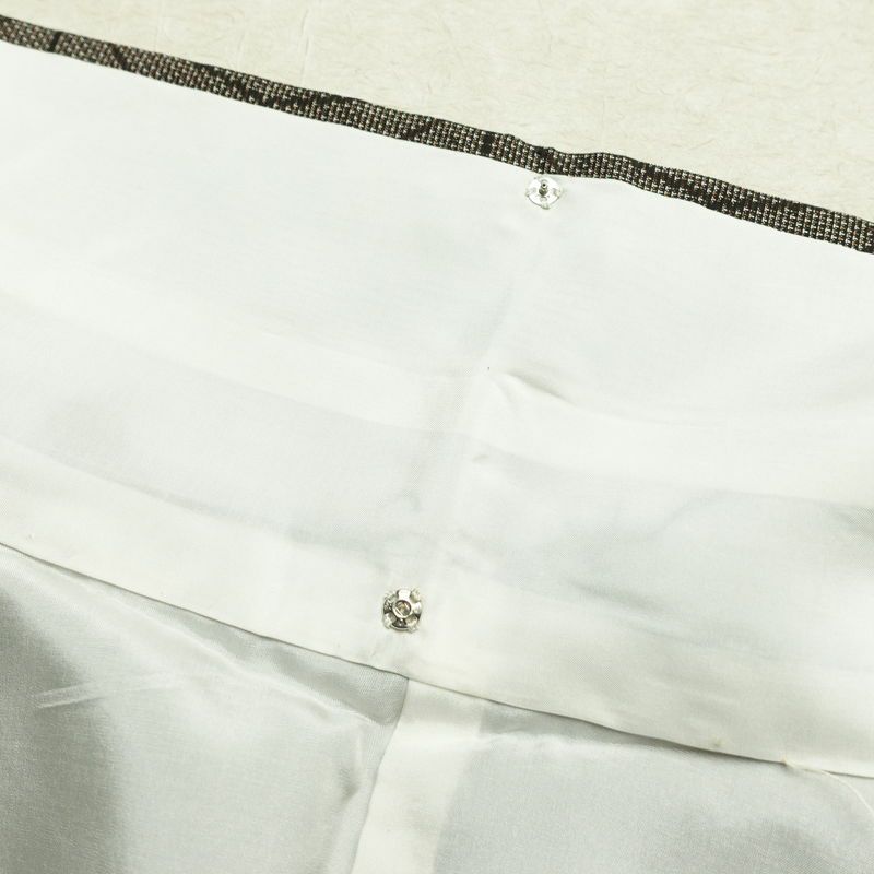 大島紬 良品 証紙なし 正絹 麻の葉柄 袷仕立て 身丈164.5cm 裄丈66.5cm 着物 茶_画像19