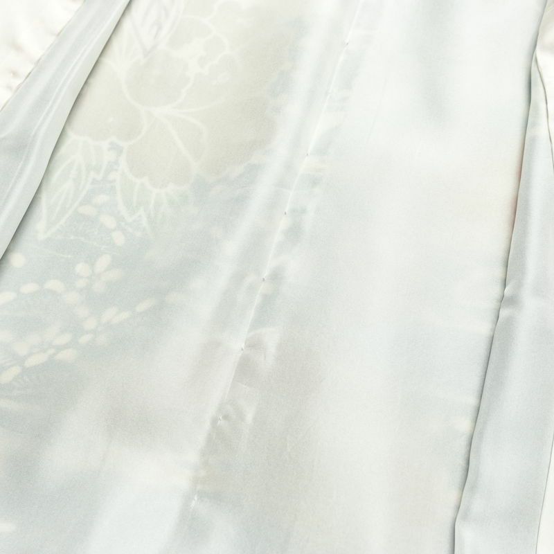 振袖 縮緬 正絹 古典柄 袷仕立て 身丈166.5cm 裄丈66.5cm フォーマル 着物 成人式 二十歳 青・紺_画像19