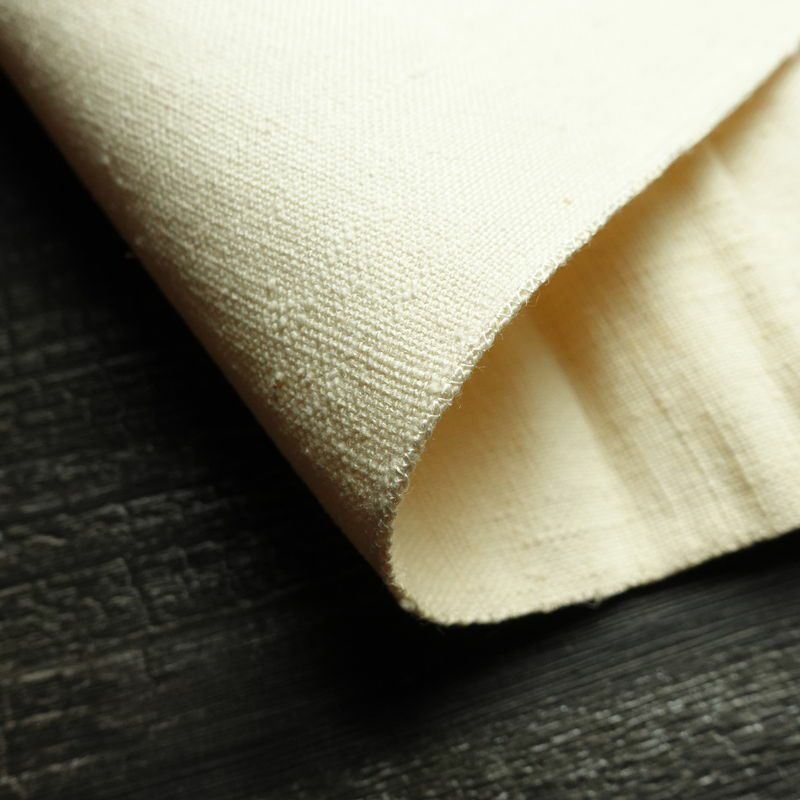 名古屋帯 太鼓柄 良品 正絹 幾何学柄・抽象柄 松葉仕立て 帯 紬地 白_画像10