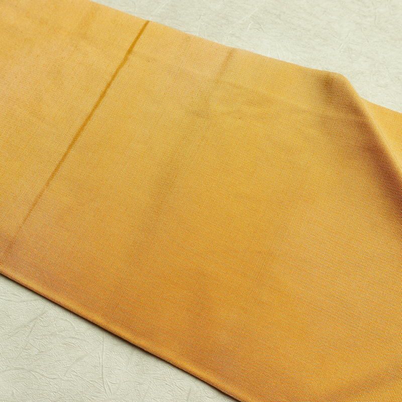 名古屋帯 六通柄 正絹 流水・波柄 名古屋仕立て 帯 橙_画像13