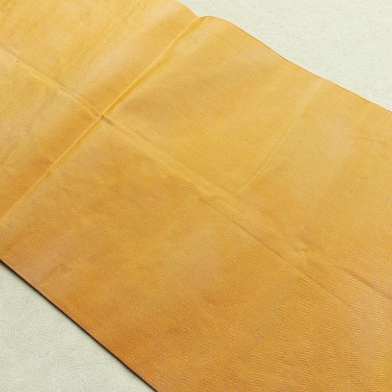 名古屋帯 六通柄 正絹 流水・波柄 名古屋仕立て 帯 橙_画像19