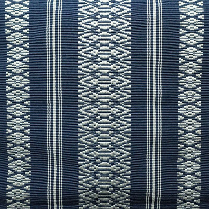 名古屋帯 献上柄 全通柄 正絹 縞柄・線柄 松葉仕立て 帯 青・紺_画像2