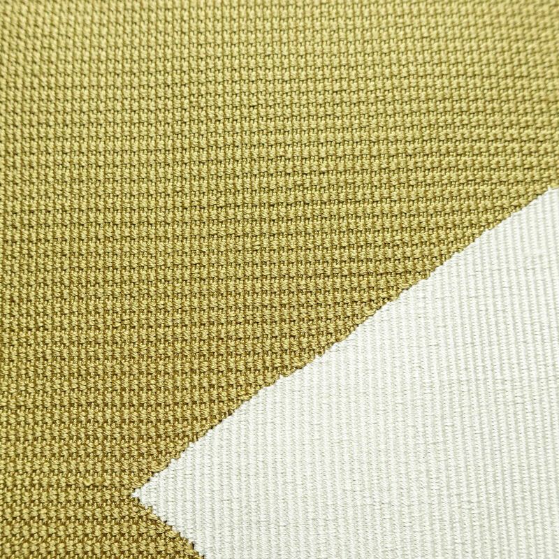 名古屋帯 太鼓柄 正絹 花柄 名古屋仕立て 帯 黄・黄土色_画像7