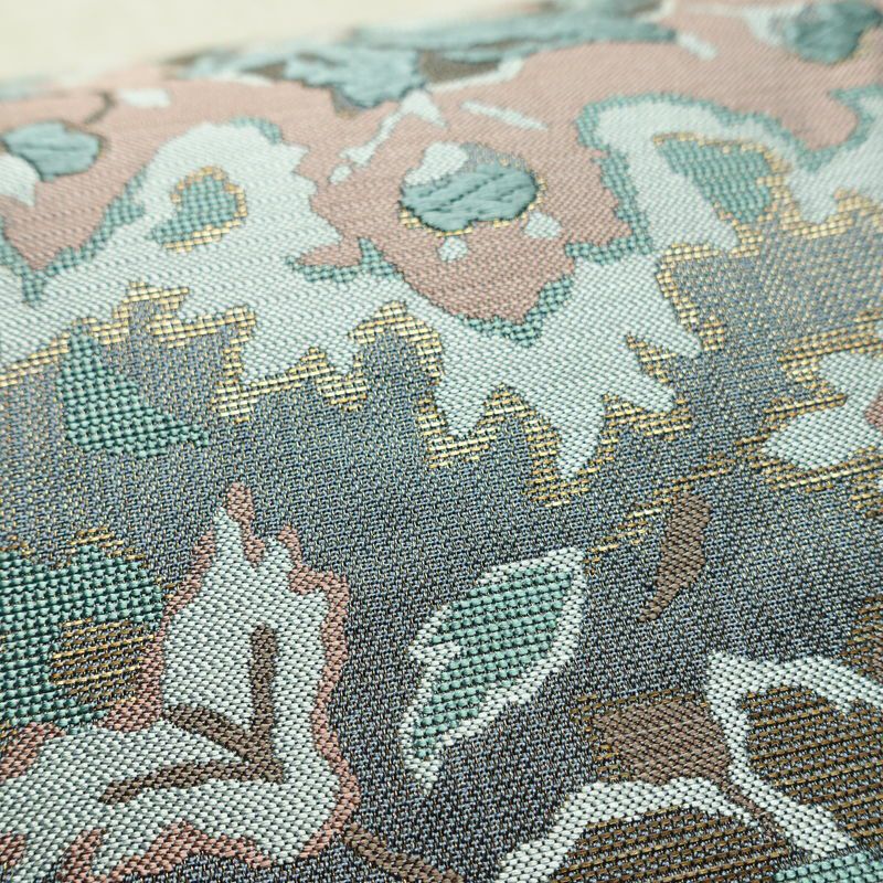 袋帯 六通柄 良品 フォーマル用 正絹 花柄 金通し 帯 入学式 卒業式 結婚式 青・紺_画像6