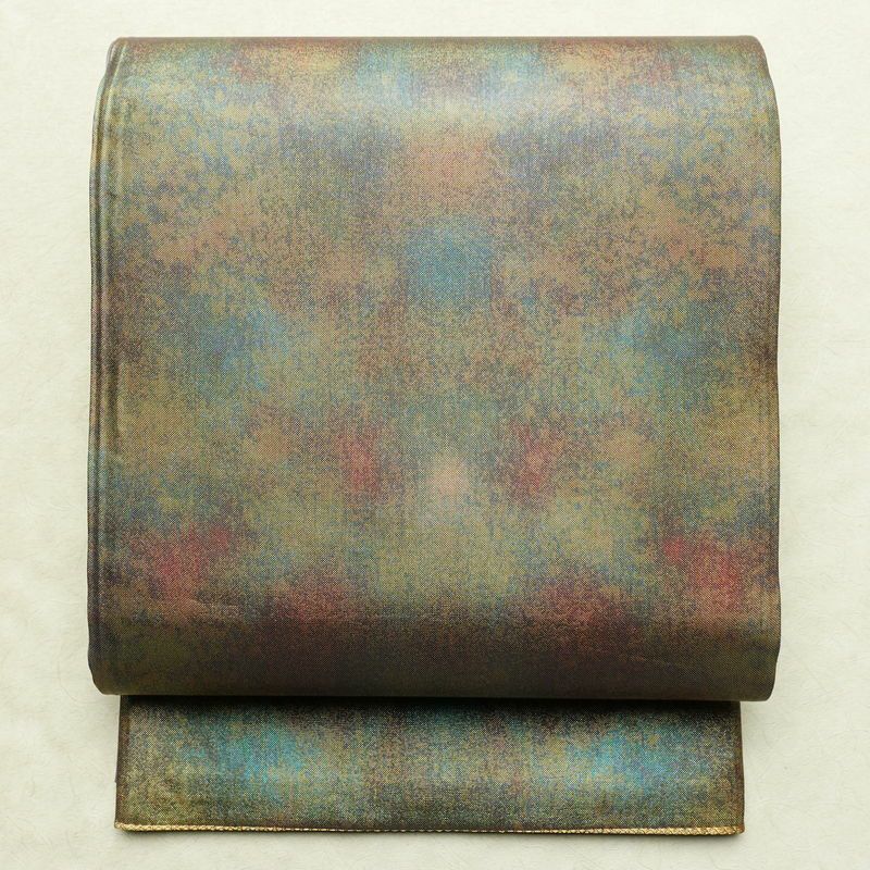 袋帯 全通柄 美品 フォーマル用 正絹 その他の柄 箔 帯 入学式 卒業式 結婚式 多色使い_画像1