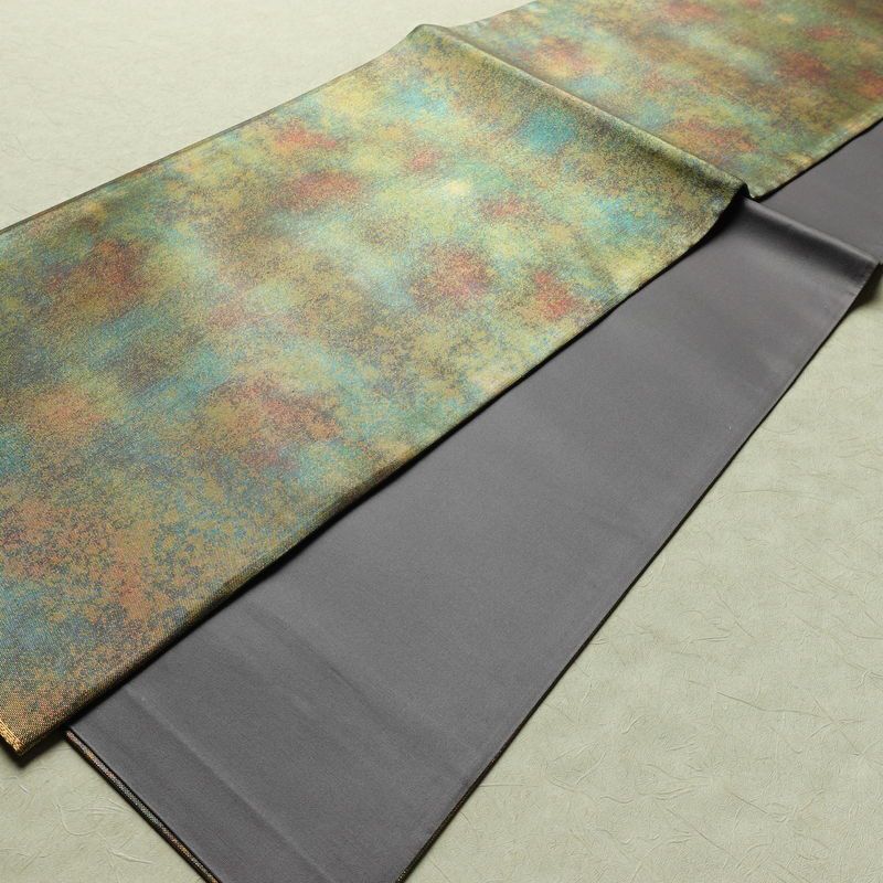 袋帯 全通柄 美品 フォーマル用 正絹 その他の柄 箔 帯 入学式 卒業式 結婚式 多色使い_画像8