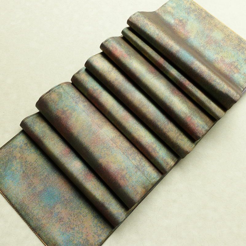 袋帯 全通柄 美品 フォーマル用 正絹 その他の柄 箔 帯 入学式 卒業式 結婚式 多色使い_画像16