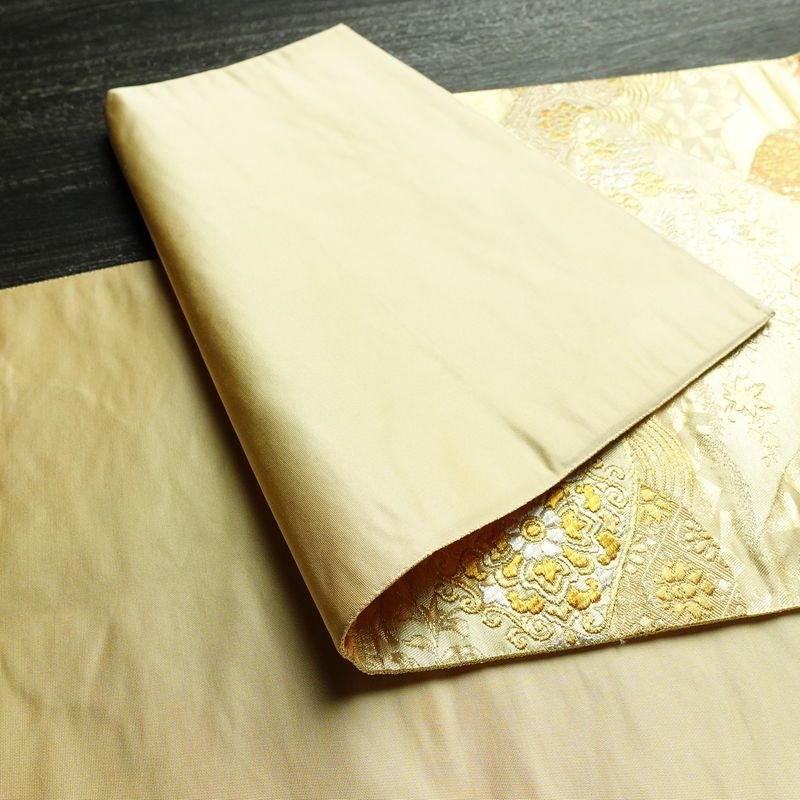 袋帯 六通柄 フォーマル用 正絹 幾何学柄・抽象柄 箔 帯 入学式 卒業式 結婚式 金・銀_画像8