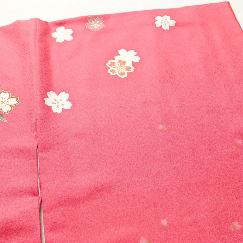振袖 良品 ふき綿仕立て 金駒刺繍 正絹 古典柄 袷仕立て 身丈163.5cm 裄丈70.5cm 箔 金彩 着物 成人式 二十歳 ピンク_画像12