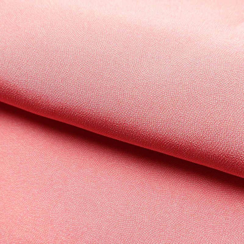 色無地 鮫小紋 しつけ糸付き 縮緬 一つ紋付き 正絹 流水・波柄 袷仕立て 身丈164cm 裄丈67.5cm フォーマル 着物 入学式 ピンク_画像20