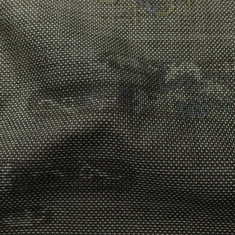 大島紬 良品 創匠きゅうの 古代染色純泥染 証紙あり 正絹 木の葉・植物柄 袷仕立て 身丈162.5cm 裄丈67cm 本場大島紬 伝統工芸 一部しつけ糸付き 着物 茶_画像21