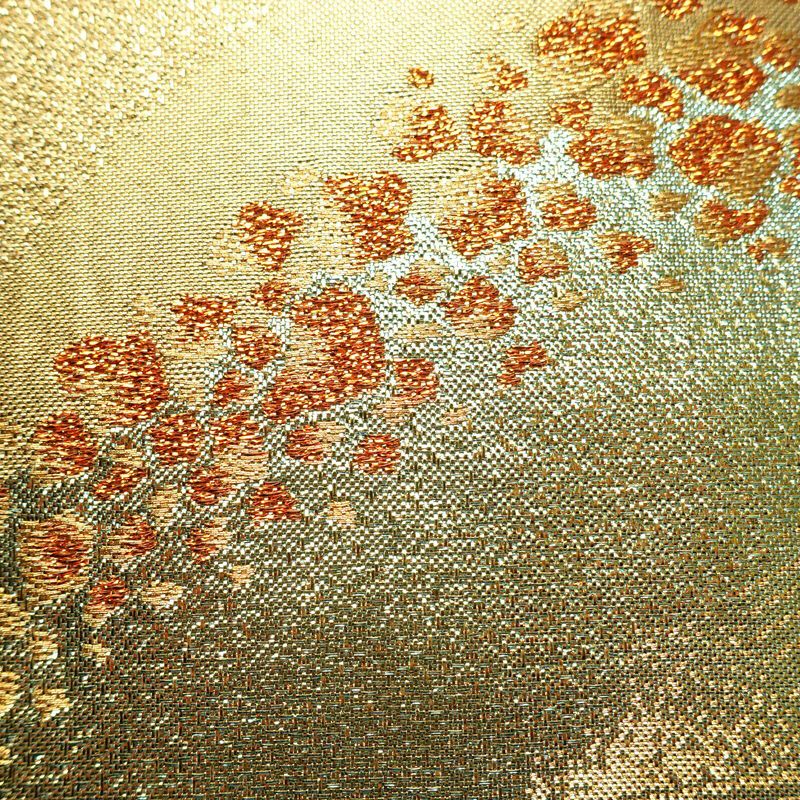 袋帯 六通柄 正絹 流水・波柄 入学式 卒業式 結婚式 金・銀_画像3