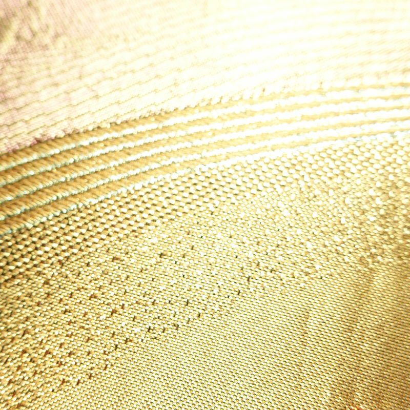 袋帯 六通柄 正絹 流水・波柄 入学式 卒業式 結婚式 金・銀_画像4