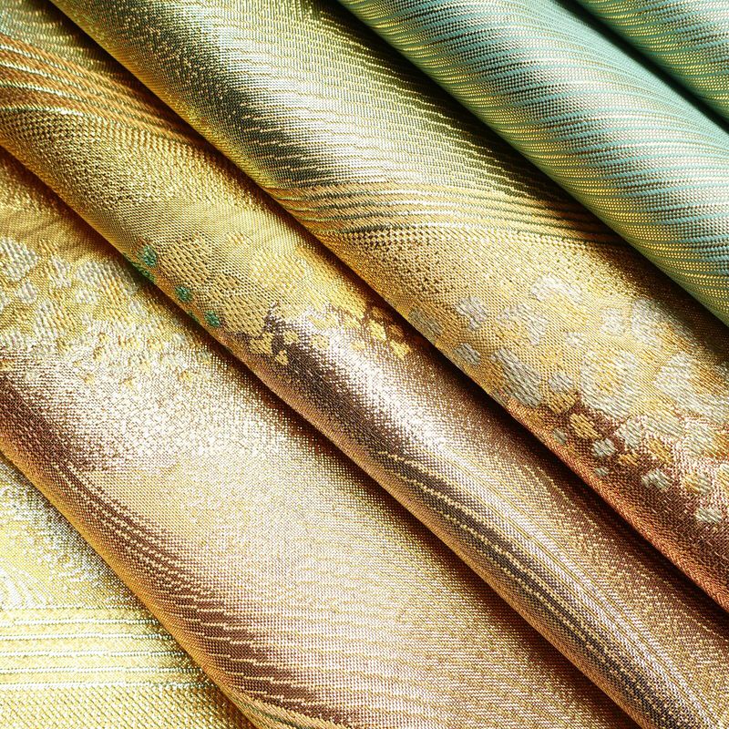 袋帯 六通柄 正絹 流水・波柄 入学式 卒業式 結婚式 金・銀_画像21