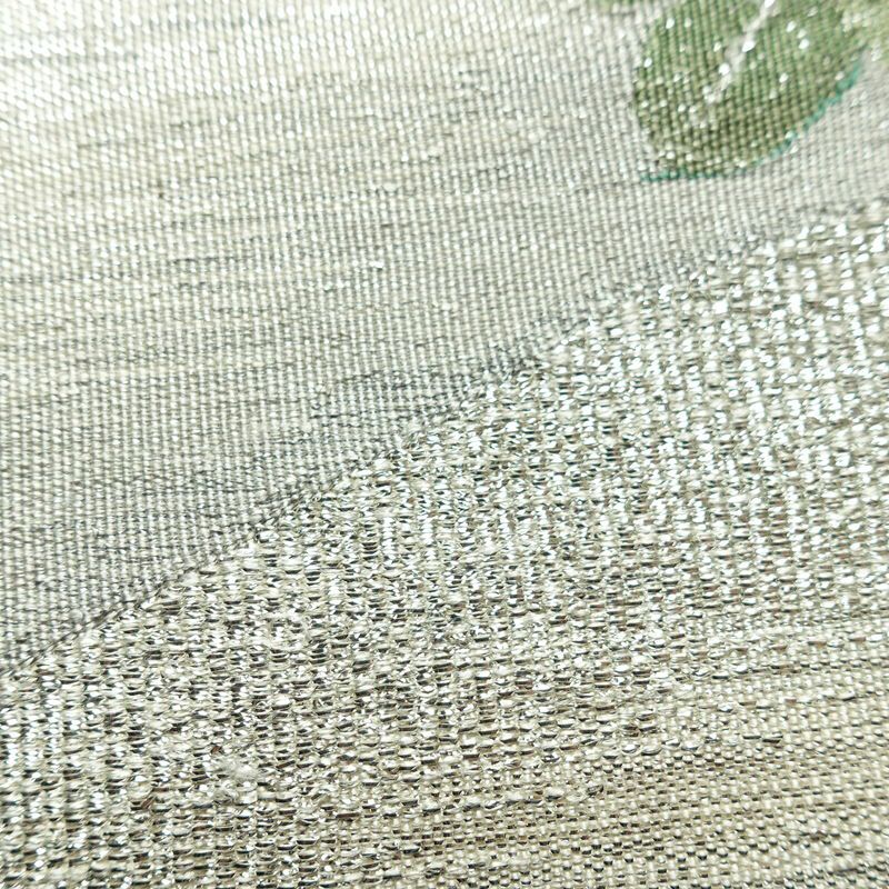 袋帯 太鼓柄 良品 フォーマル用 正絹 花柄 金糸 銀糸 帯 白_画像7