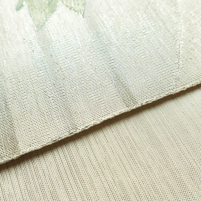 袋帯 太鼓柄 良品 フォーマル用 正絹 花柄 金糸 銀糸 帯 白_画像13