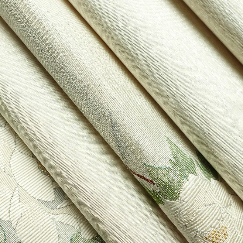 袋帯 太鼓柄 良品 フォーマル用 正絹 花柄 金糸 銀糸 帯 白_画像20