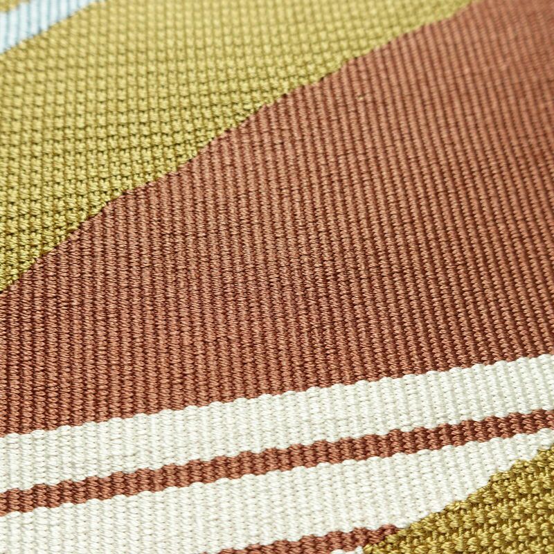 名古屋帯 太鼓柄 良品 正絹 幾何学柄・抽象柄 松葉仕立て 帯 黄・黄土色_画像5