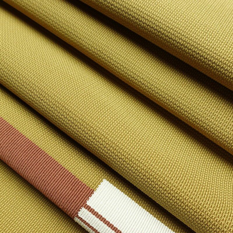 名古屋帯 太鼓柄 良品 正絹 幾何学柄・抽象柄 松葉仕立て 帯 黄・黄土色_画像21