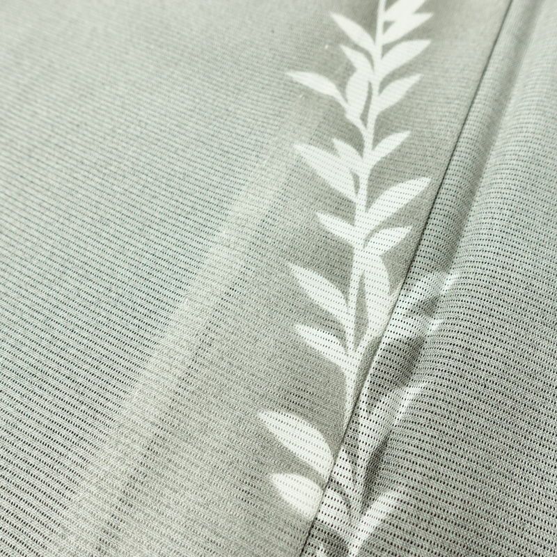 盛夏 付下 しつけ糸付き 正絹 花柄 単衣仕立て 身丈162cm 裄丈67cm 箔 フォーマル 着物 グレー_画像9