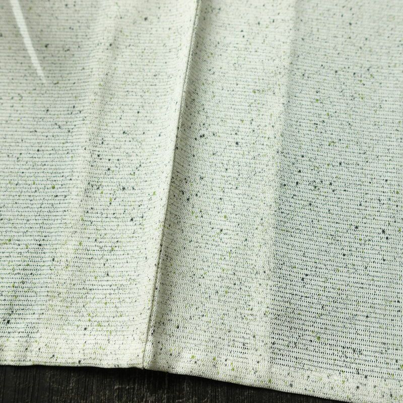 盛夏 付下 しつけ糸付き 正絹 花柄 単衣仕立て 身丈162cm 裄丈67cm 箔 フォーマル 着物 グレー_画像11