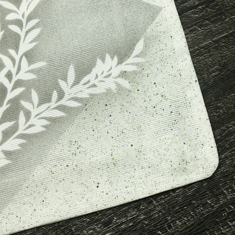 盛夏 付下 しつけ糸付き 正絹 花柄 単衣仕立て 身丈162cm 裄丈67cm 箔 フォーマル 着物 グレー_画像16