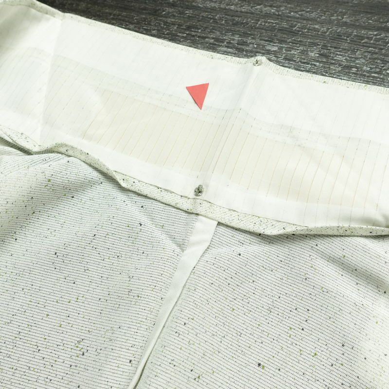 盛夏 付下 しつけ糸付き 正絹 花柄 単衣仕立て 身丈162cm 裄丈67cm 箔 フォーマル 着物 グレー_画像19