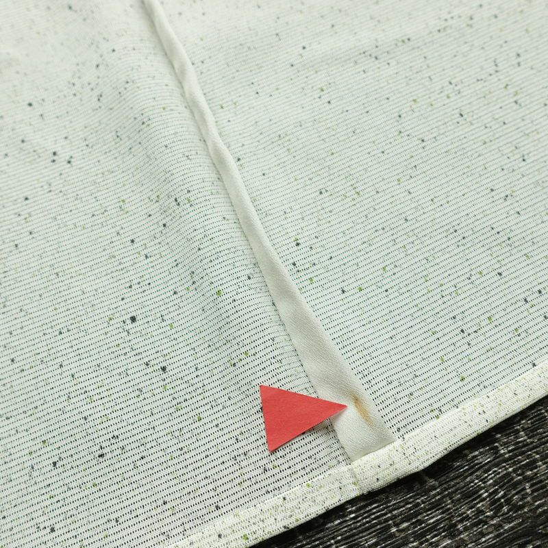 盛夏 付下 しつけ糸付き 正絹 花柄 単衣仕立て 身丈162cm 裄丈67cm 箔 フォーマル 着物 グレー_画像20