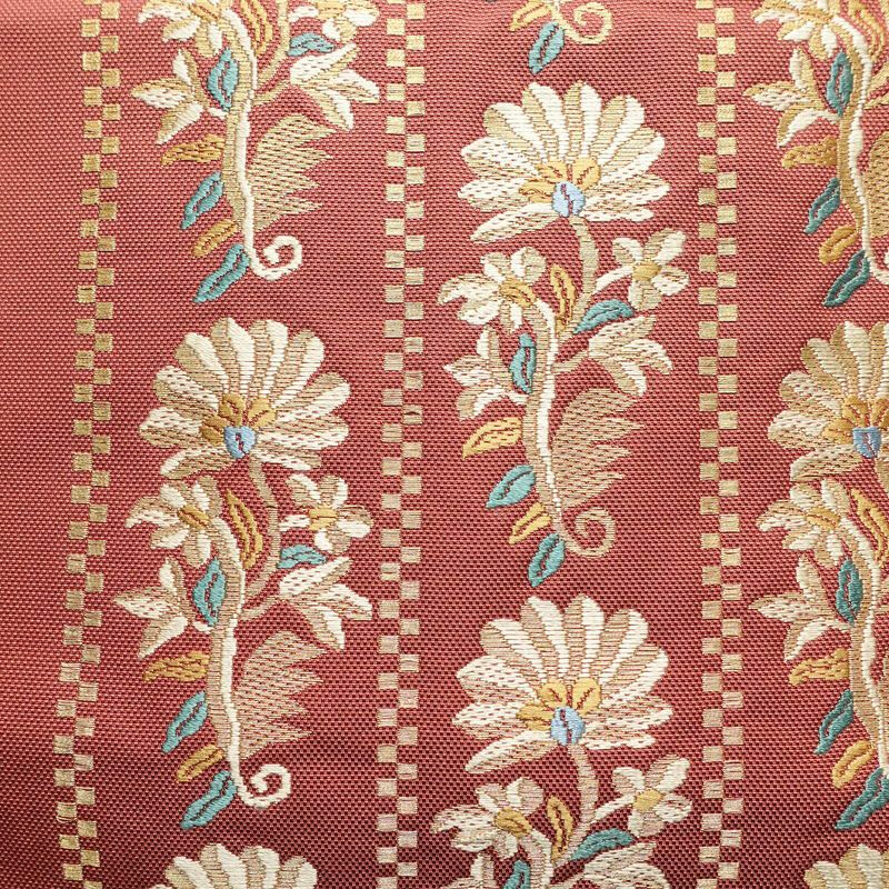 名古屋帯 太鼓柄 正絹 花柄 名古屋仕立て くすみピンク 帯 ピンク_画像2