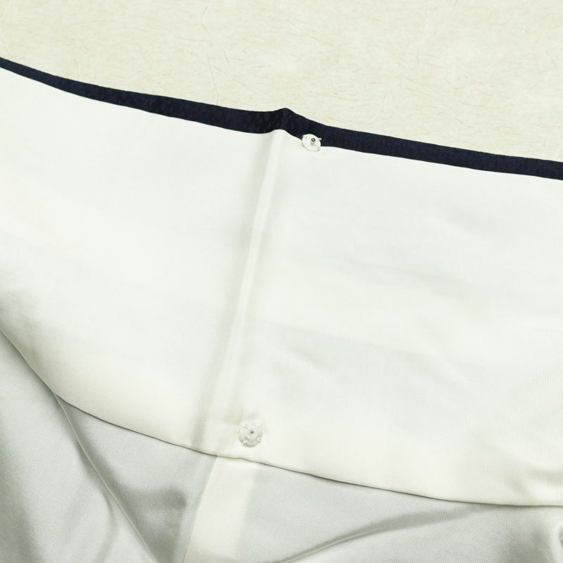 小紋 付下小紋 良品 しつけ糸付き 正絹 人物・動物柄 袷仕立て 身丈157cm 裄丈64cm 箔 金彩 着物 青・紺_画像20