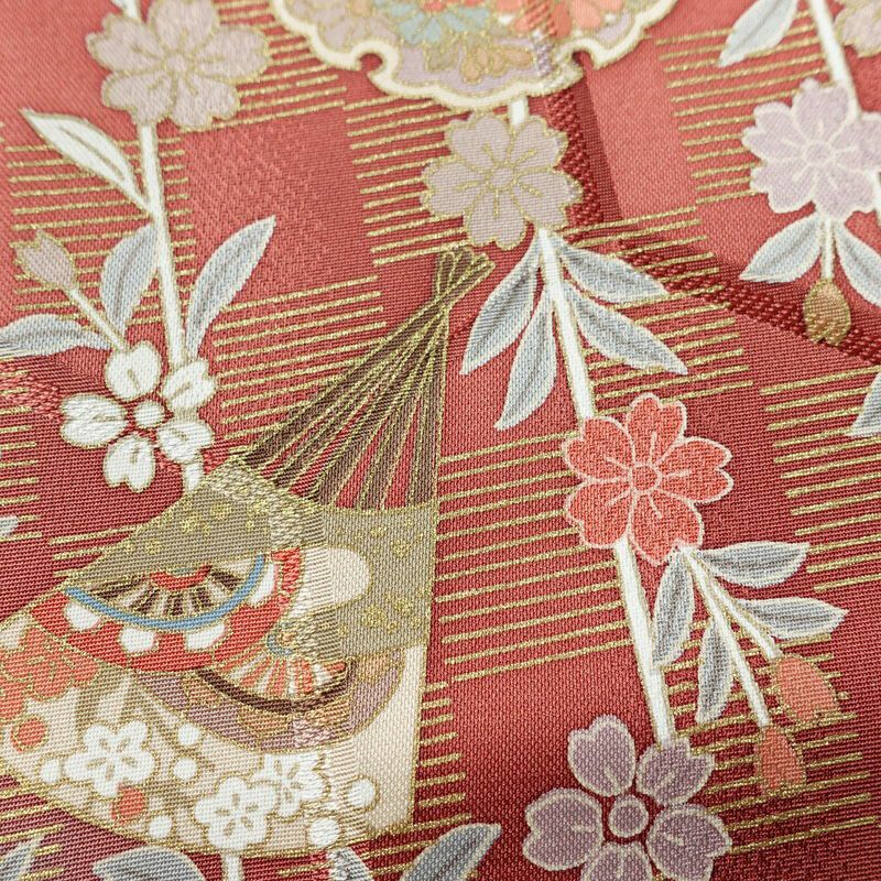 付け下げ 付下小紋 美品 正絹 古典柄 袷仕立て 身丈164.5cm 裄丈66cm 箔 金彩 フォーマル 着物 柄八掛 多色使い_画像8