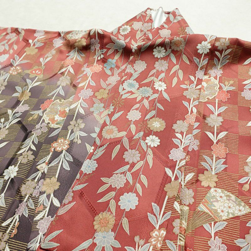 付け下げ 付下小紋 美品 正絹 古典柄 袷仕立て 身丈164.5cm 裄丈66cm 箔 金彩 フォーマル 着物 柄八掛 多色使い_画像18