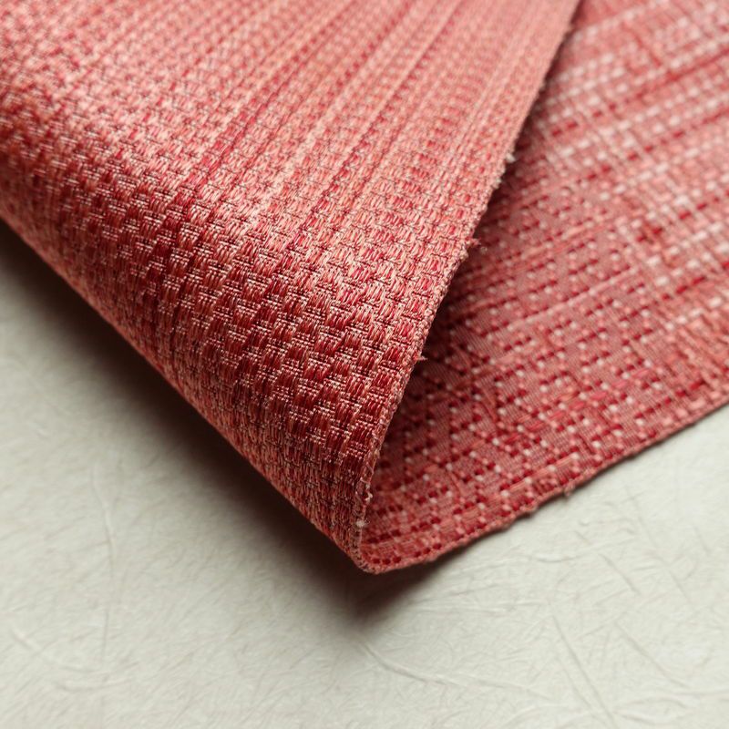 名古屋帯 六通柄 良品 正絹 幾何学柄・抽象柄 名古屋仕立て 帯 ピンク_画像10