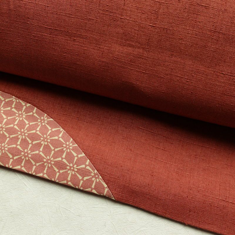 名古屋帯 太鼓柄 正絹 古典柄 名古屋仕立て 刺繍 帯 紬地 扇子 ピンク_画像10