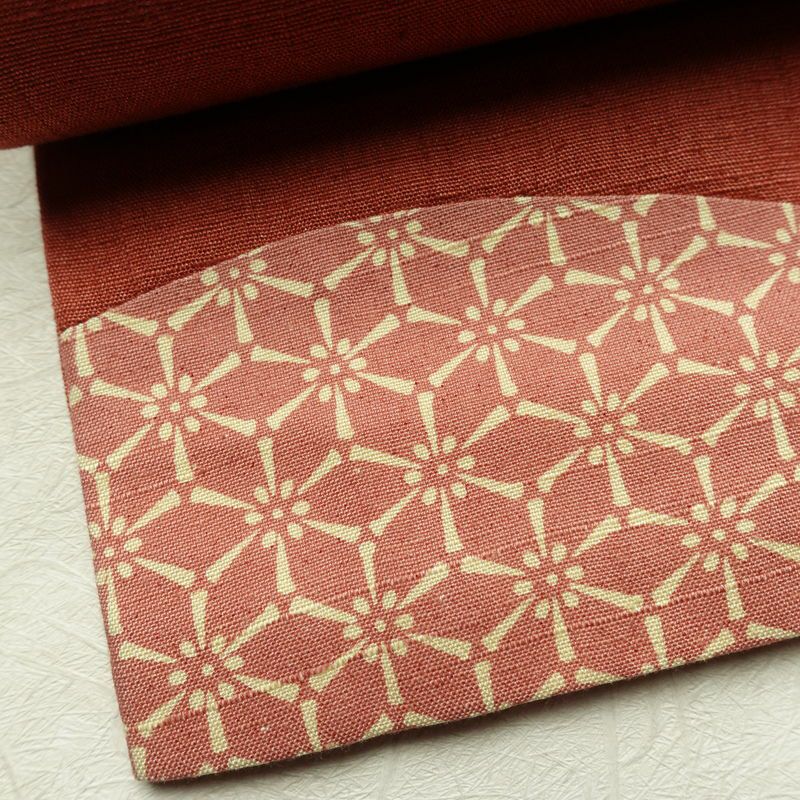 名古屋帯 太鼓柄 正絹 古典柄 名古屋仕立て 刺繍 帯 紬地 扇子 ピンク_画像11