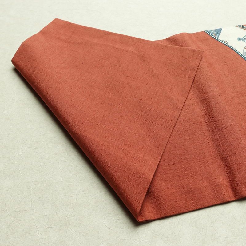 名古屋帯 太鼓柄 正絹 古典柄 名古屋仕立て 刺繍 帯 紬地 扇子 ピンク_画像13