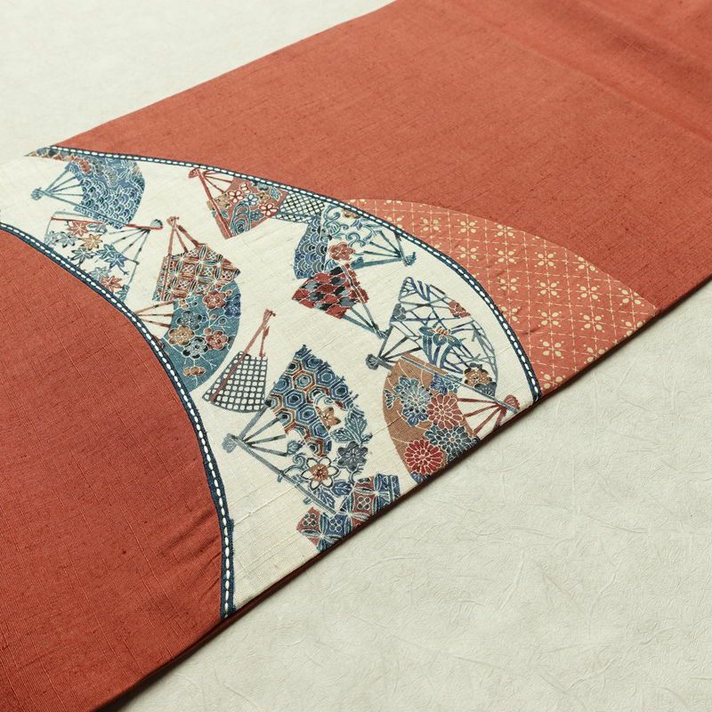 名古屋帯 太鼓柄 正絹 古典柄 名古屋仕立て 刺繍 帯 紬地 扇子 ピンク_画像14