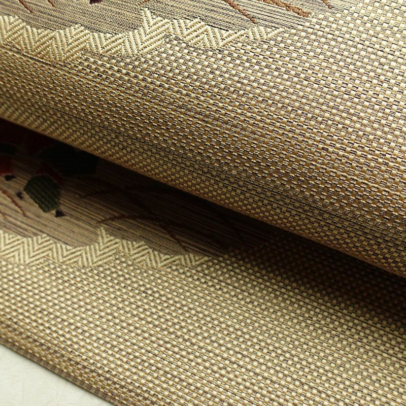 名古屋帯 太鼓柄 良品 正絹 人物・動物柄 名古屋仕立て 帯 ベージュ_画像8