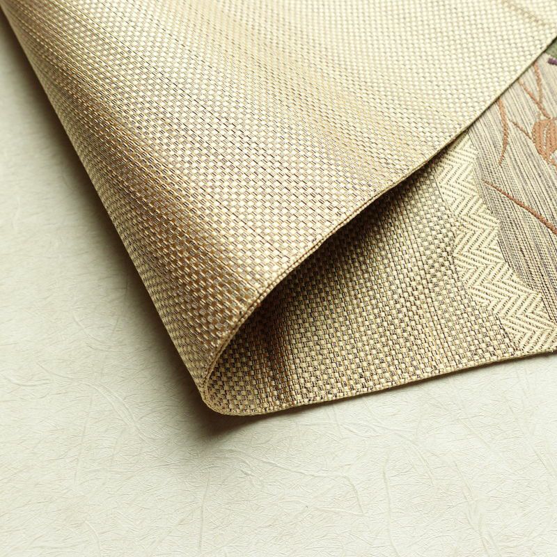 名古屋帯 太鼓柄 良品 正絹 人物・動物柄 名古屋仕立て 帯 ベージュ_画像11