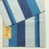 名古屋帯 全通柄 綿 縞柄・線柄 通し仕立て 帯 未使用品 青・紺_画像11