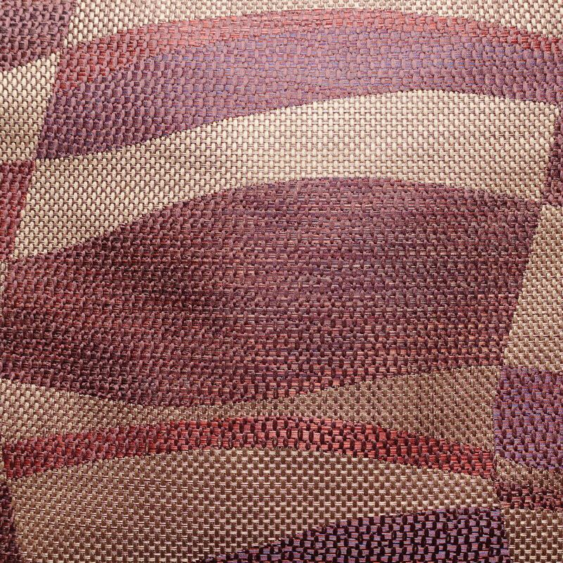 名古屋帯 六通柄 正絹 幾何学柄・抽象柄 名古屋仕立て 帯 ベージュ_画像2