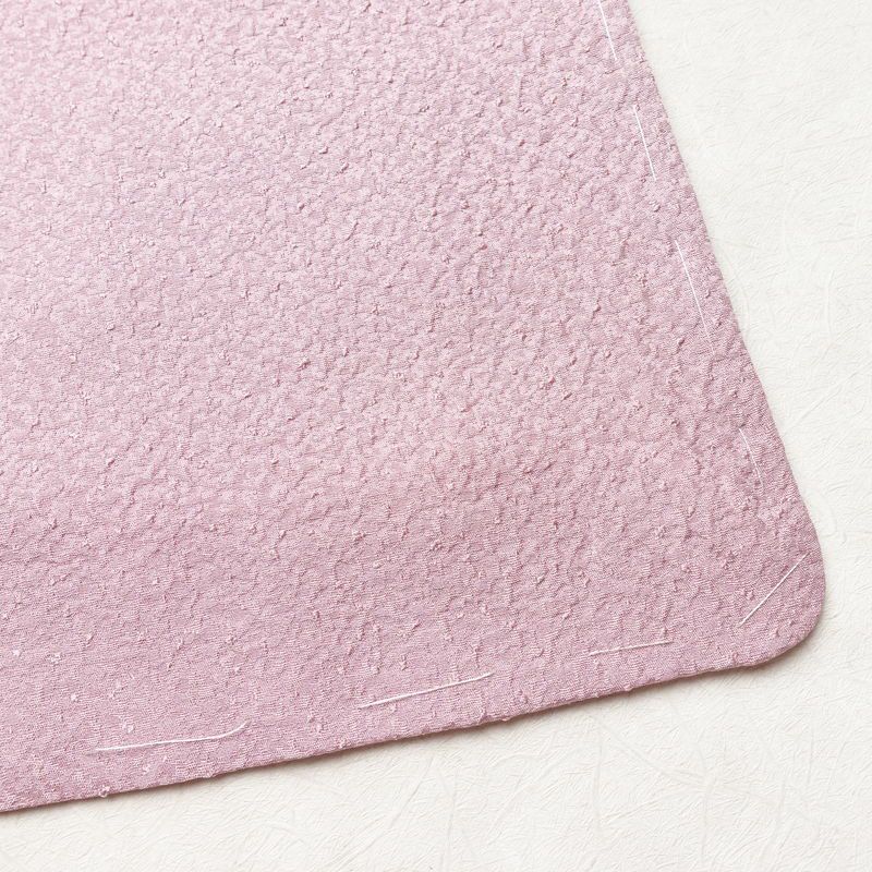 色無地 良品 しつけ糸付き 一つ紋付き 正絹 無地 袷仕立て 身丈155.5cm 裄丈66cm フォーマル 着物 入学式 卒業式 お茶会 ピンク_画像16