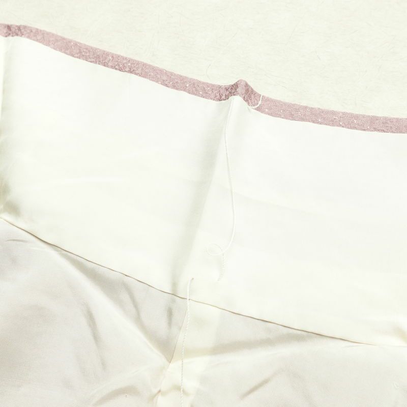 色無地 良品 しつけ糸付き 一つ紋付き 正絹 無地 袷仕立て 身丈155.5cm 裄丈66cm フォーマル 着物 入学式 卒業式 お茶会 ピンク_画像19