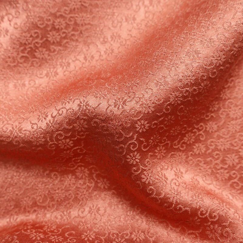 訪問着 良品 絞り 綸子 正絹 木の葉・植物柄 袷仕立て 身丈161.5cm 裄丈68cm 箔 共八掛 金彩 フォーマル 着物 入学式 卒業式 くすみピンク 結婚式 ピンク_画像21