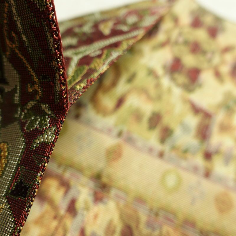 名古屋帯 六通柄 正絹 幾何学柄・抽象柄 松葉仕立て 帯 多色使い_画像17