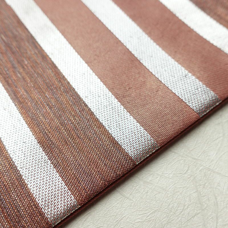 名古屋帯 太鼓柄 良品 正絹 幾何学柄・抽象柄 名古屋仕立て 箔 帯 ピンク_画像12