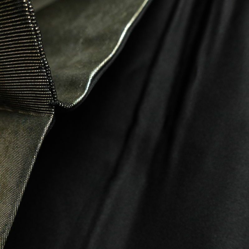 名古屋帯 太鼓柄 良品 正絹 木の葉・植物柄 名古屋仕立て 箔 刺繍 金・銀_画像20