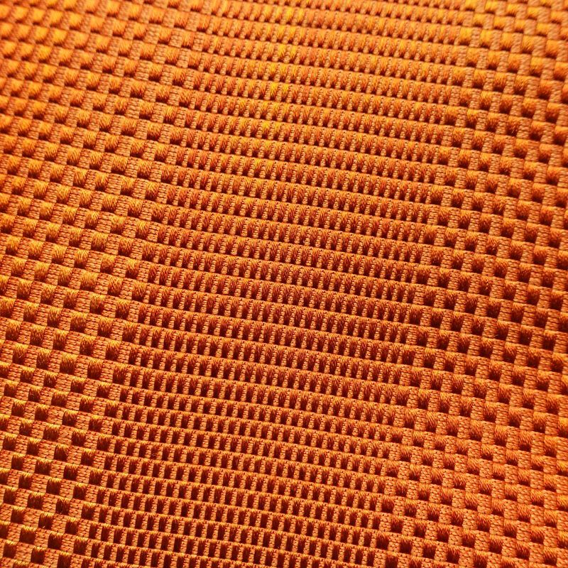 名古屋帯 全通柄 美品 正絹 その他の柄 松葉仕立て 帯 橙_画像3